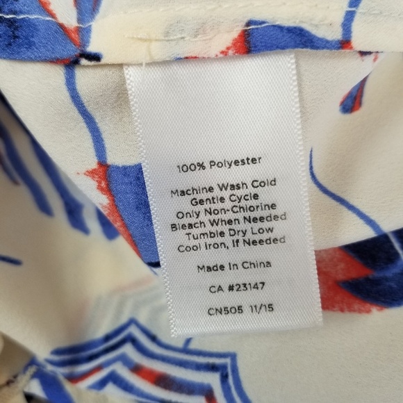 Talbots Women's MP Beach Pin Tuck Split Sleeve - Picture 7 of 7